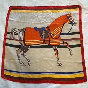 Silky Fashion Inspired Horse Design Scarves